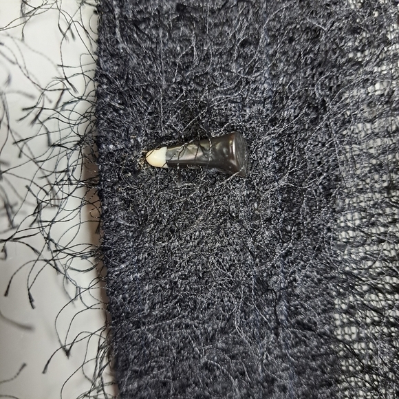 JAMIE Sadock Black Fuzzy Eylash Cardigan Sweater - Picture 6 of 13